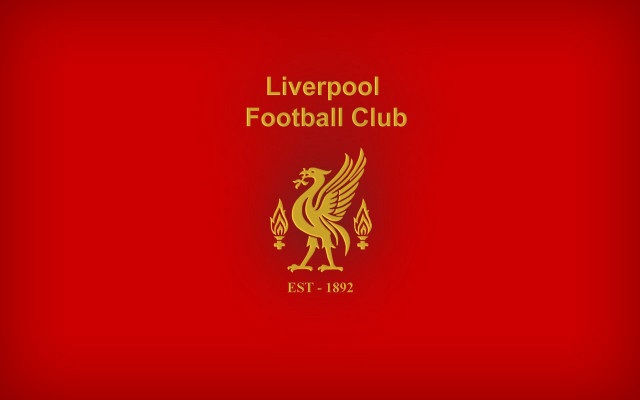 Liverpool gold emblem red background free wallpaper - medium preview image
