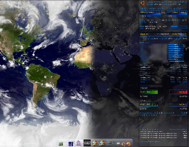 Computer screen world earth holography free wallpaper - medium preview image
