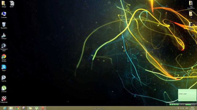 Computer screen portrait astronaut galaxy free wallpaper - medium preview image
