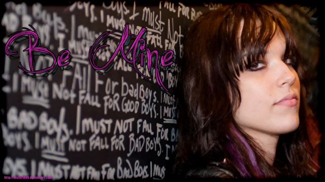 Gothic portrait wall writing pink free wallpaper - medium preview image