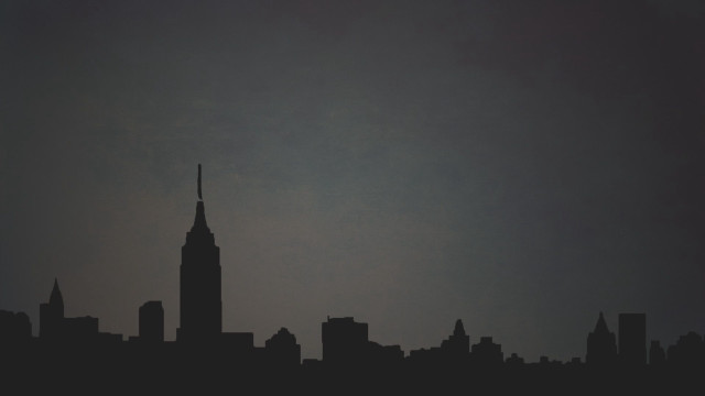City skyline night plane serial free wallpaper - medium preview image