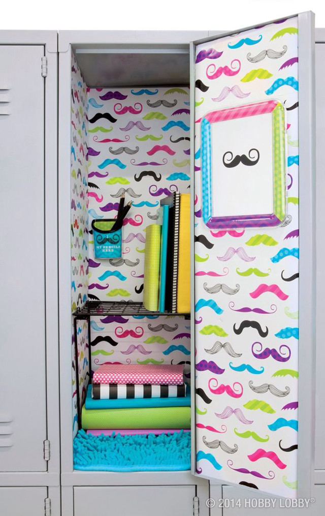 Locker books mustaches notepad door free wallpaper - medium preview image