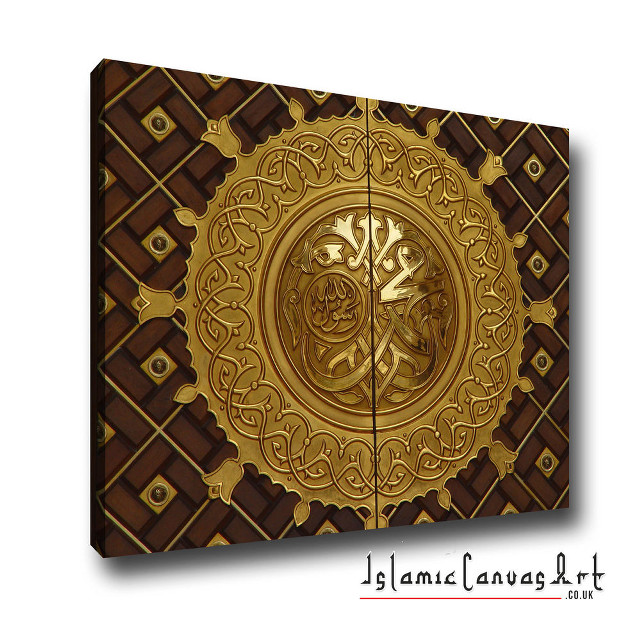 Golden door decorative design white free wallpaper - medium preview image