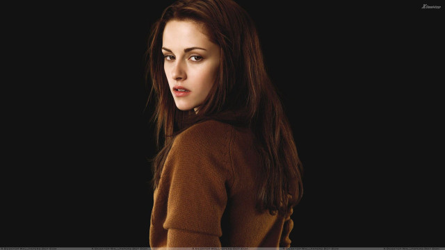 Woman long hair brown sweater free wallpaper - medium preview image