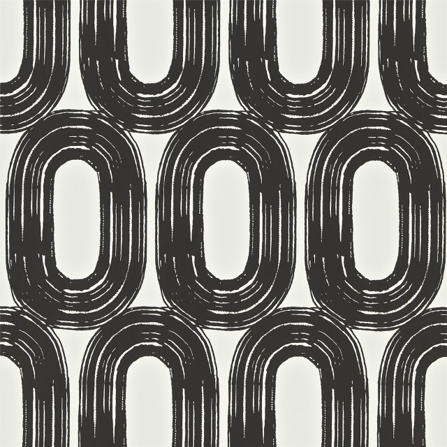 Black white pattern circle design free wallpaper - medium preview image
