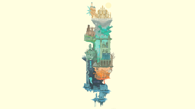 Tall tower clock sky reflection free wallpaper - medium preview image