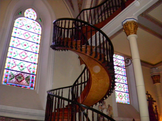 Spiral staircase church stained glass #2 free wallpaper - medium preview image