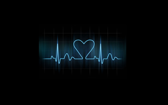 Heart beat ecg line background free wallpaper - medium preview image