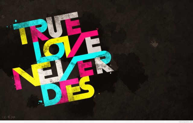 True love never dies colorful #2 free wallpaper - medium preview image