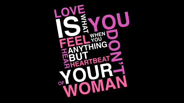 Love is typographic pink white #4 free wallpaper - medium preview image