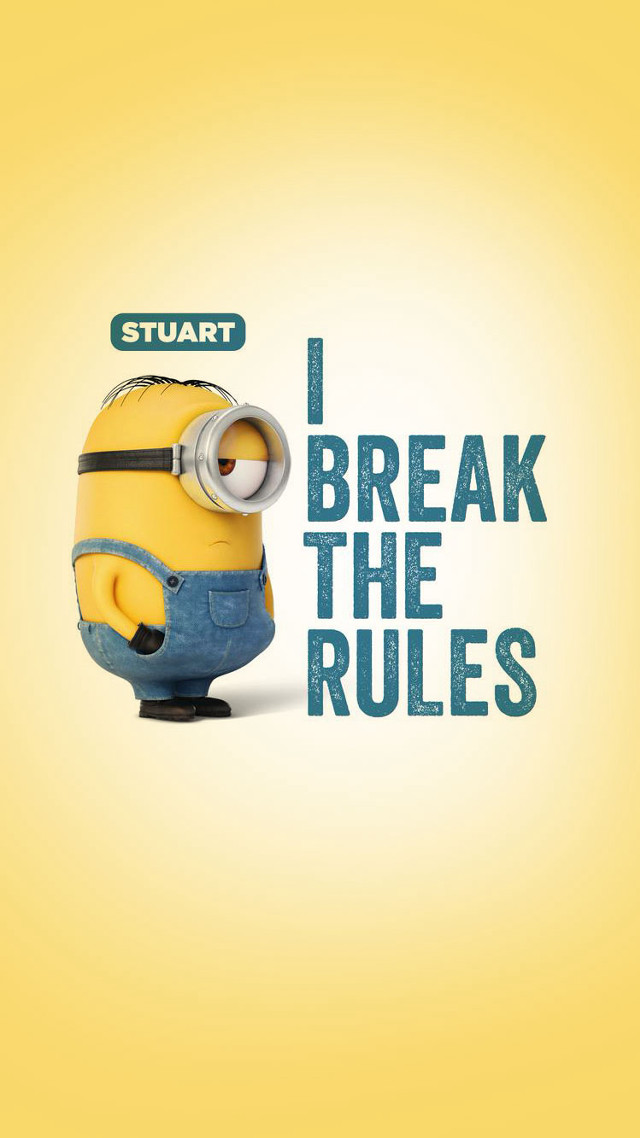 Minion funny quote i break free wallpaper - medium preview image