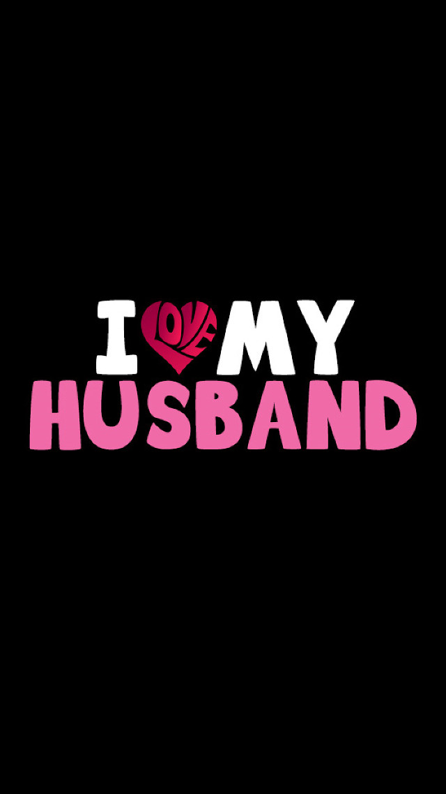 I love my husband black free wallpaper - medium preview image