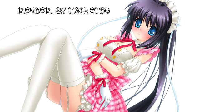Girl pink dress white stockings #2 free wallpaper for desktop - medium preview image