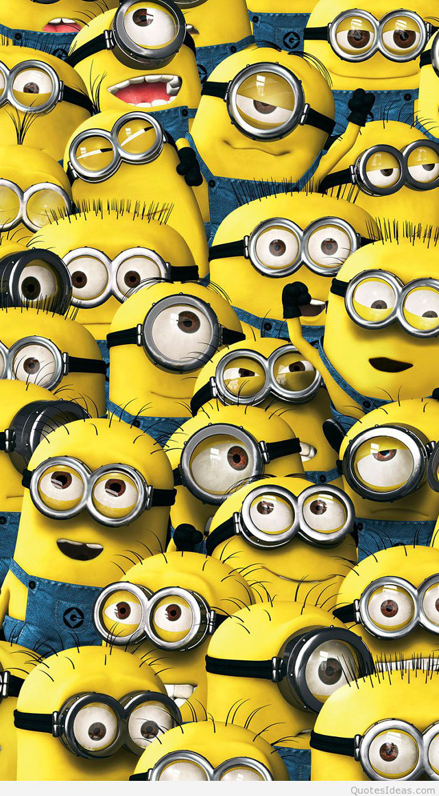 Minion faces bunch group collection free wallpaper - medium preview image