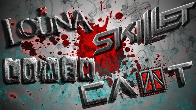 Grungy text effect bloody background free wallpaper - medium preview image