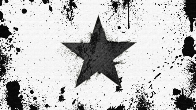 Black white star background spots free wallpaper - medium preview image