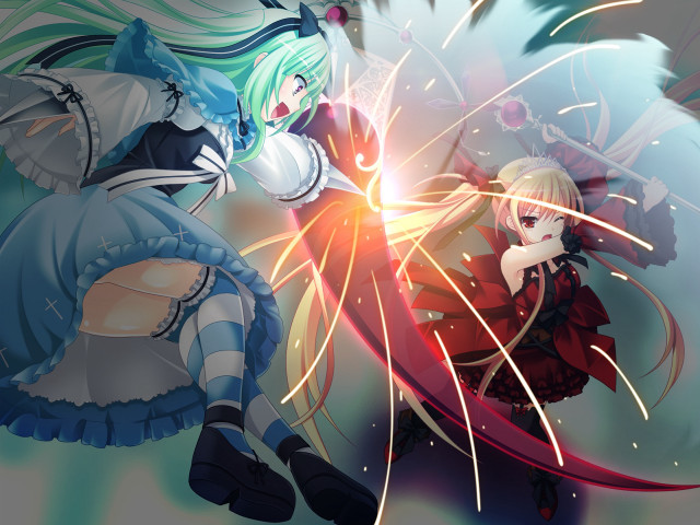 Anime fight fireworks stars background free wallpaper - medium preview image