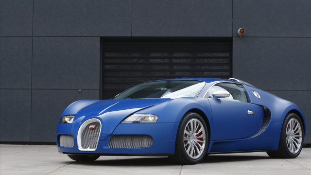 Blue bugatti garage black door free wallpaper - medium preview image