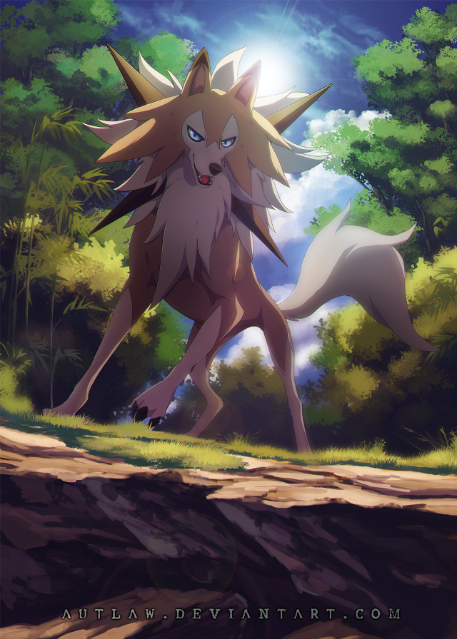 Cartoon wolf running woods trees free wallpaper - medium preview image