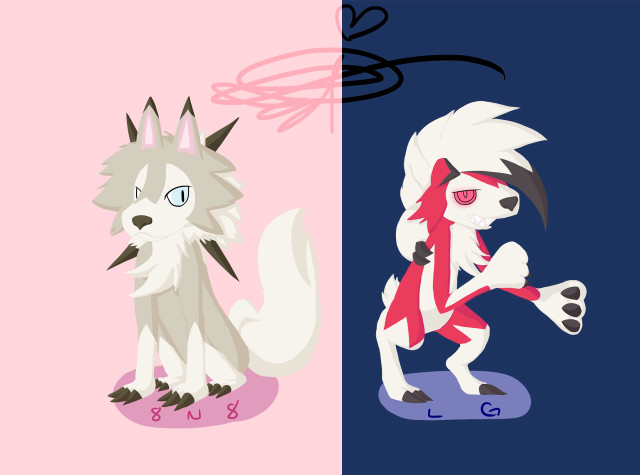 Wolf cat skateboard cartoon friends free wallpaper - medium preview image