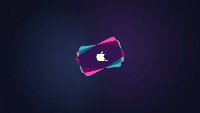 Computer apple logo purple background free wallpaper - medium preview image