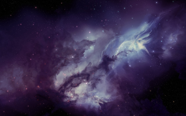 Space nebula astronaut aurora starry free wallpaper - medium preview image