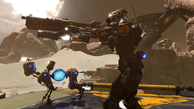 Robot man suit gun man free wallpaper - medium preview image