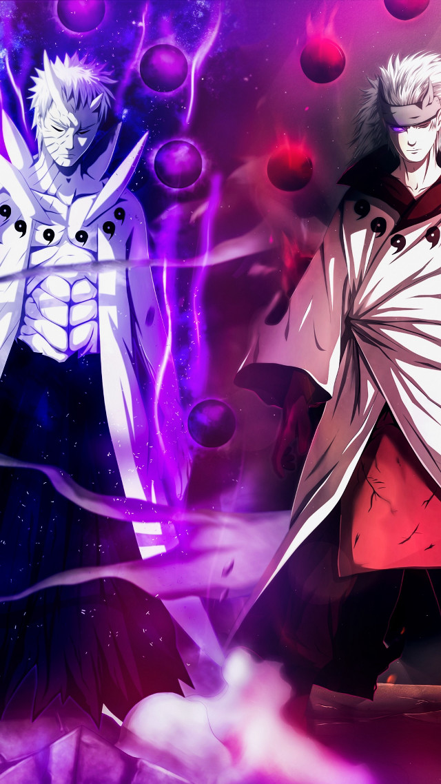 Anime characters purple background bubbles #2 free wallpaper - medium preview image