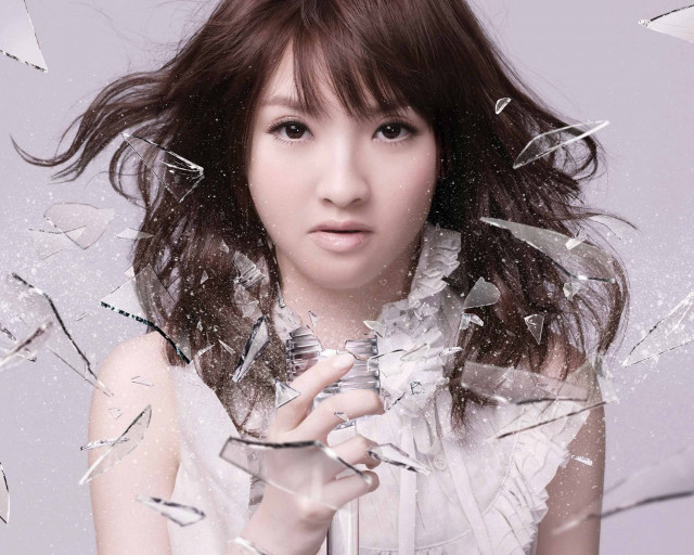 Woman broken glass broken umbrella free wallpaper - medium preview image