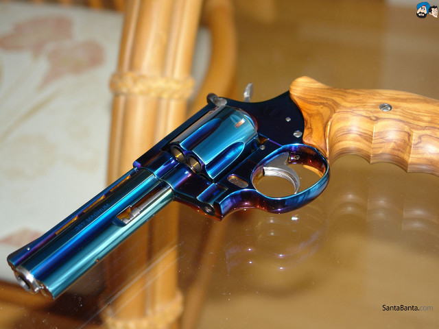 Blue black gun table chair free wallpaper - medium preview image