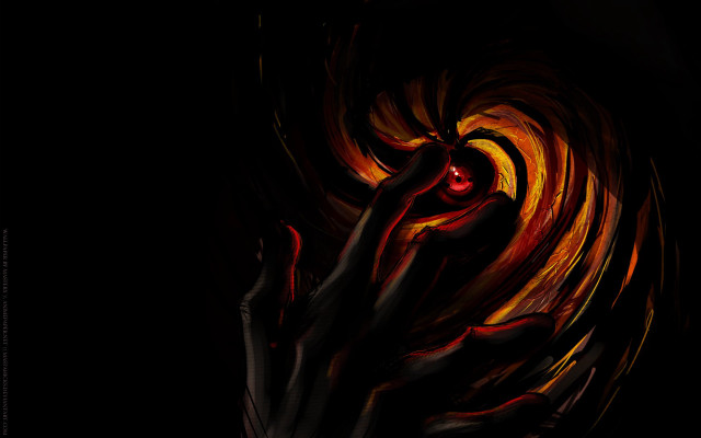 Hand red eye black background #2 free wallpaper - medium preview image