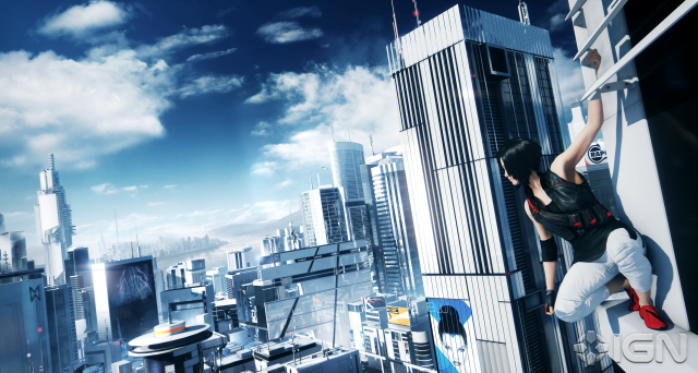Man climbing tall building city free wallpaper - medium preview image