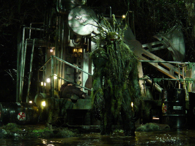 Truck parked swamp night man free wallpaper - medium preview image