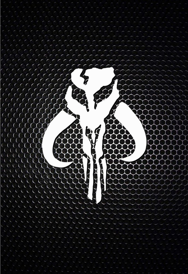 White motorcycle logo black background free wallpaper - medium preview image
