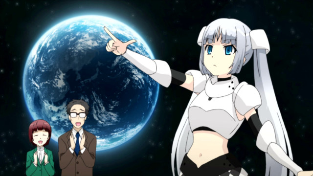 Group people blue planet pointing free wallpaper - medium preview image