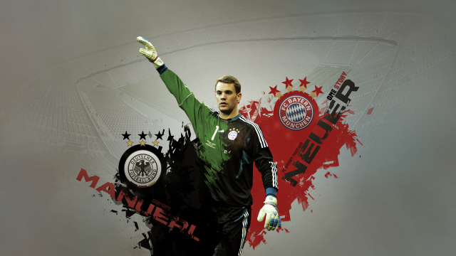 Man holding soccer ball both free wallpaper - medium preview image
