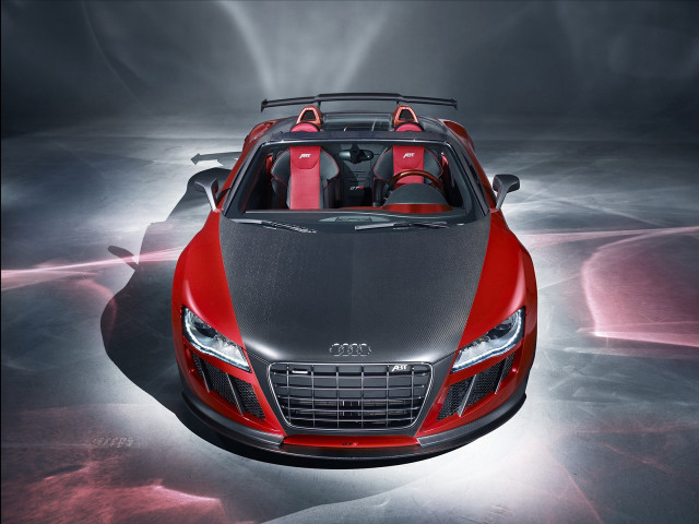 Red sports car black roof #2 free wallpaper - medium preview image