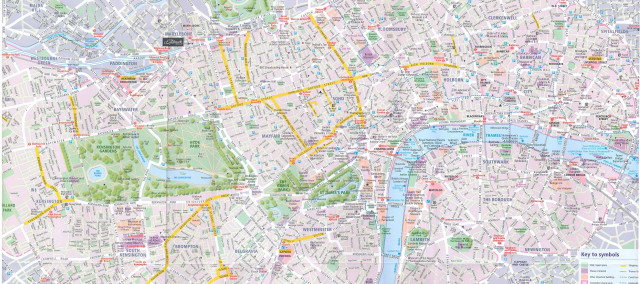 London map red blue jigsaw free wallpaper - medium preview image