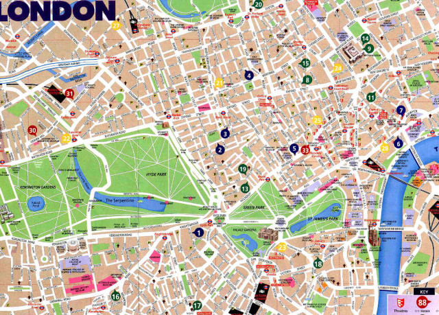 London map major streets cities free wallpaper - medium preview image