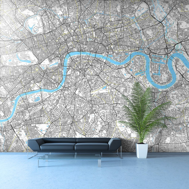 City map river couch plant free wallpaper - medium preview image