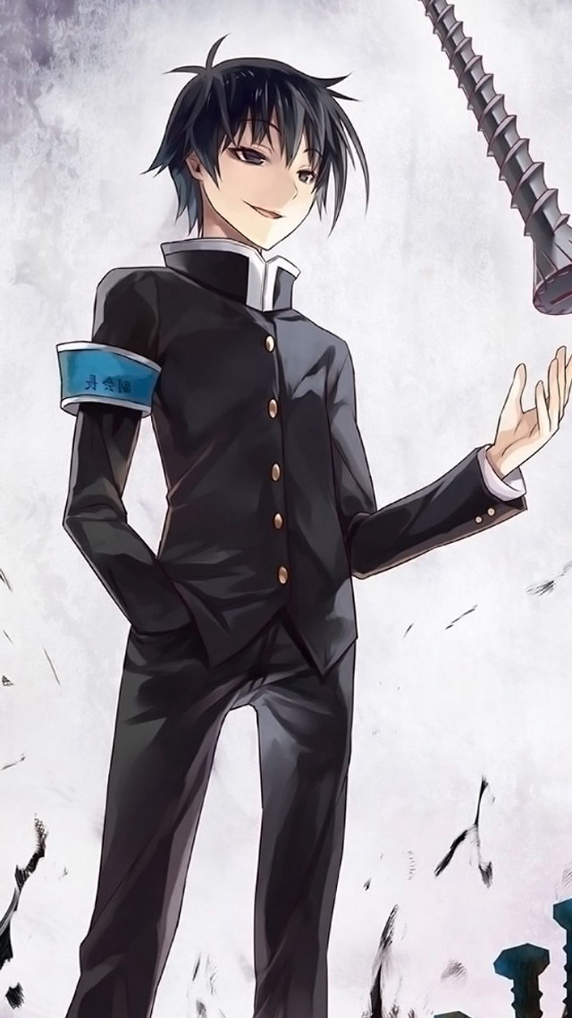 Man black suit sword bird free wallpaper - medium preview image