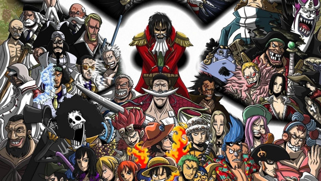 Anime characters white black background free wallpaper - medium preview image
