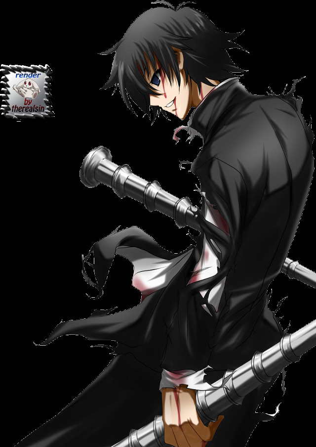 Man sword black coat white free wallpaper - medium preview image