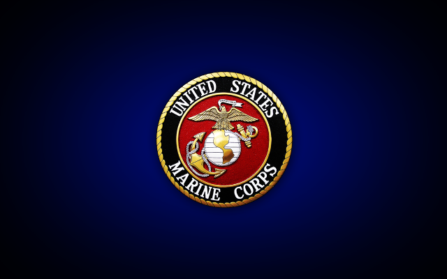 Marine seal emblem blue black free wallpaper - medium preview image