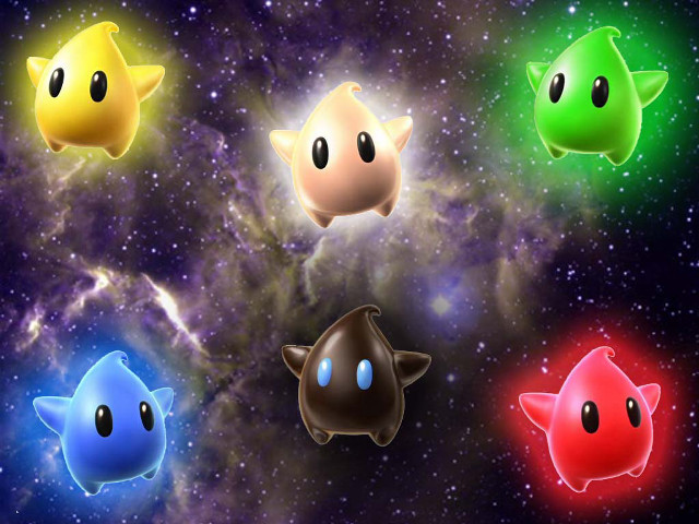 Colored objects sky stars galaxy free wallpaper - medium preview image