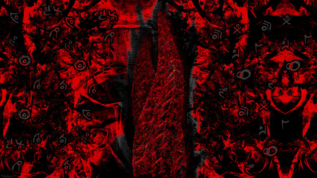 Red tie black red background free wallpaper - medium preview image
