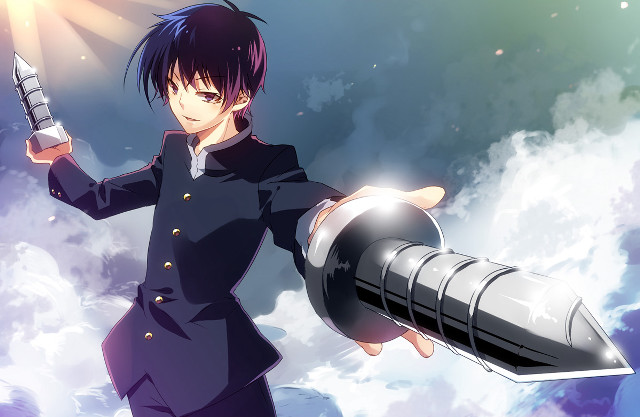 Man suit holding large object free wallpaper - medium preview image