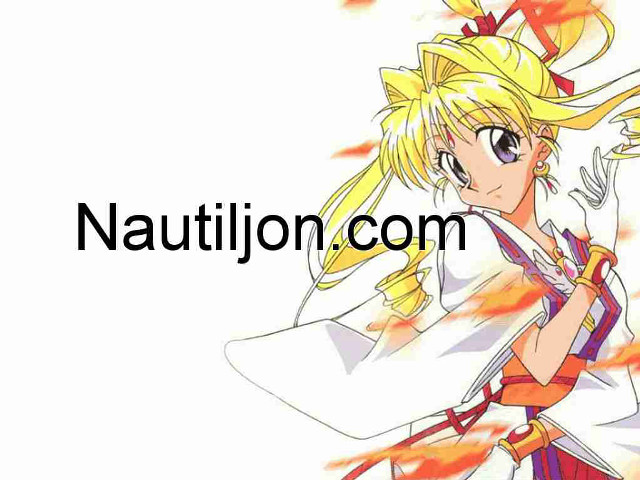 Blonde girl sword flame manga free wallpaper - medium preview image