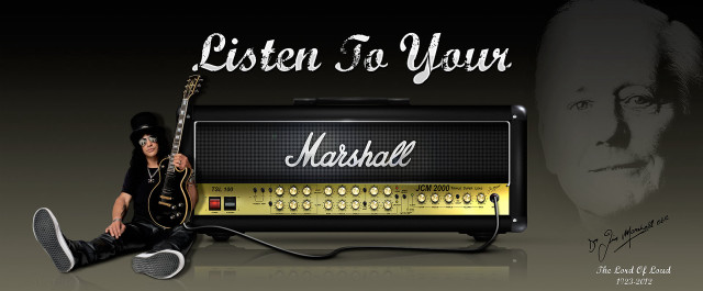 Man sitting guitar amp background free wallpaper - medium preview image