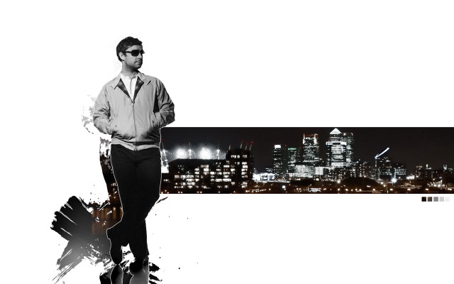 Man suit tie city skyline #4 free wallpaper - medium preview image